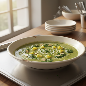 Soupe d'épinards - Recette restauration collective