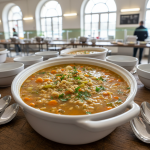 Soupe d'orge - Recette restauration collective