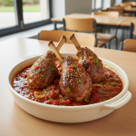 Souris d'agneau confite aux épices - Recette restauration collective