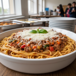 Spaghetti à la bolognaise - Recette restauration collective