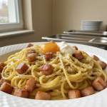 Spaghetti à la carbonara - Recette restauration collective