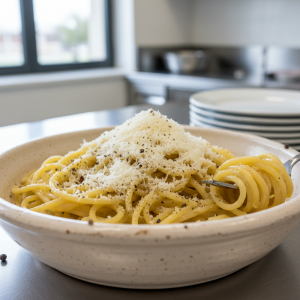 Spaghetti Cacio e Pepe - Recette restauration collective