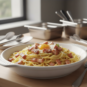 Spaghetti carbonara - Recette restauration collective