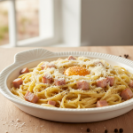 Spaghetti carbonara - Recette restauration collective