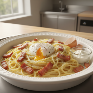 Spaghetti carbonara - Recette restauration collective