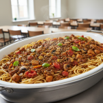 Spaghettis bolognaise végétariens - Recette restauration collective