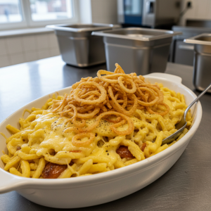 Spätzle au fromage (Käsespätzle) - Recette restauration collective