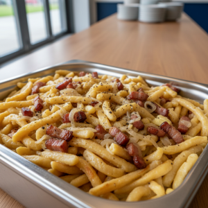 Spätzle aux lardons - Recette restauration collective