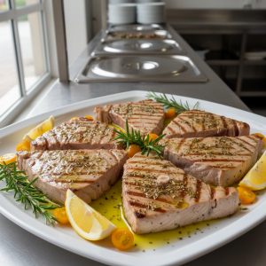 Steak de thon grillé - Recette restauration collective