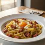 Tagliatelles carbonara - Recette restauration collective