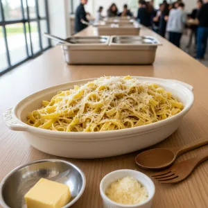 Tagliatelles fraîches au beurre - Recette restauration collective