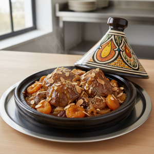 Tajine d'agneau aux abricots - Recette restauration collective