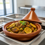 Tajine d'agneau aux olives et citron confit - Recette restauration collective