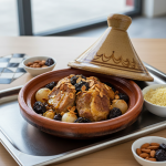 Tajine d'agneau aux pruneaux et amandes - Recette restauration collective