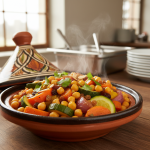 Tajine de légumes aux pois chiches - Recette restauration collective