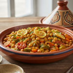Tajine de légumes aux pois chiches - Recette restauration collective
