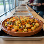 Tajine de pois chiches aux légumes racines - Recette restauration collective