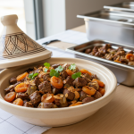 Tajine de veau aux abricots - Recette restauration collective