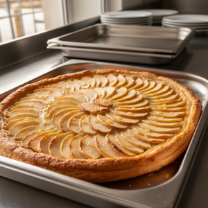 Tarte fine aux pommes - Recette restauration collective
