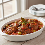 Tendron de veau aux olives - Recette restauration collective