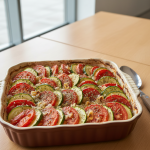 Tian de tomates et courgettes - Recette restauration collective