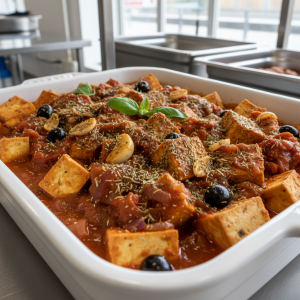 Tofu à la provençale - Recette restauration collective