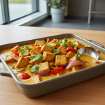 Tofu au curry et lait de coco - Recette restauration collective