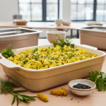 Tofu brouillé aux herbes - Recette restauration collective