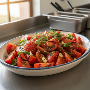 Tomates à la provençale (crues) - Recette restauration collective