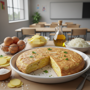 Tortilla espagnole aux pommes de terre fondantes - Recette restauration collective