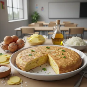 Tortilla espagnole aux pommes de terre fondantes - Recette restauration collective