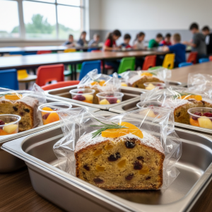 Tranche de cake individuelle - Recette restauration collective