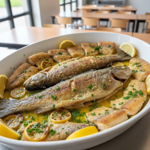 Truite meunière - Recette restauration collective