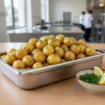 Vapeur façon grenailles au beurre maître d'hôtel - Recette restauration collective