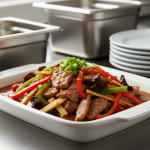 Veau sauté à la chinoise - Recette restauration collective