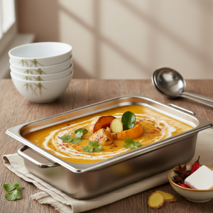 Velouté de butternut au lait de coco - Recette restauration collective