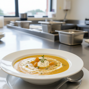 Velouté de courge butternut - Recette restauration collective