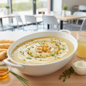Velouté de panais au miel - Recette restauration collective