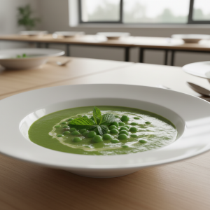 Velouté de petits pois - Recette restauration collective