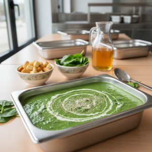 Velouté d'épinards - Recette restauration collective