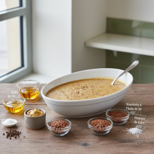 Vinaigrette à l'huile de lin - Recette restauration collective