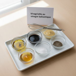 Vinaigrette au vinaigre balsamique - Recette restauration collective