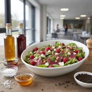 Vinaigrette au vinaigre de framboise - Recette restauration collective