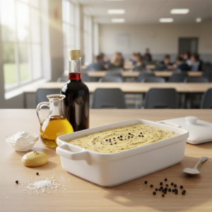 Vinaigrette crémeuse à la moutarde - Recette restauration collective