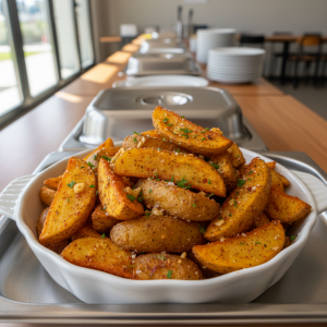 Wedges au piment doux - Recette restauration collective