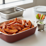 Wedges de patates douces façon buffalo - Recette restauration collective